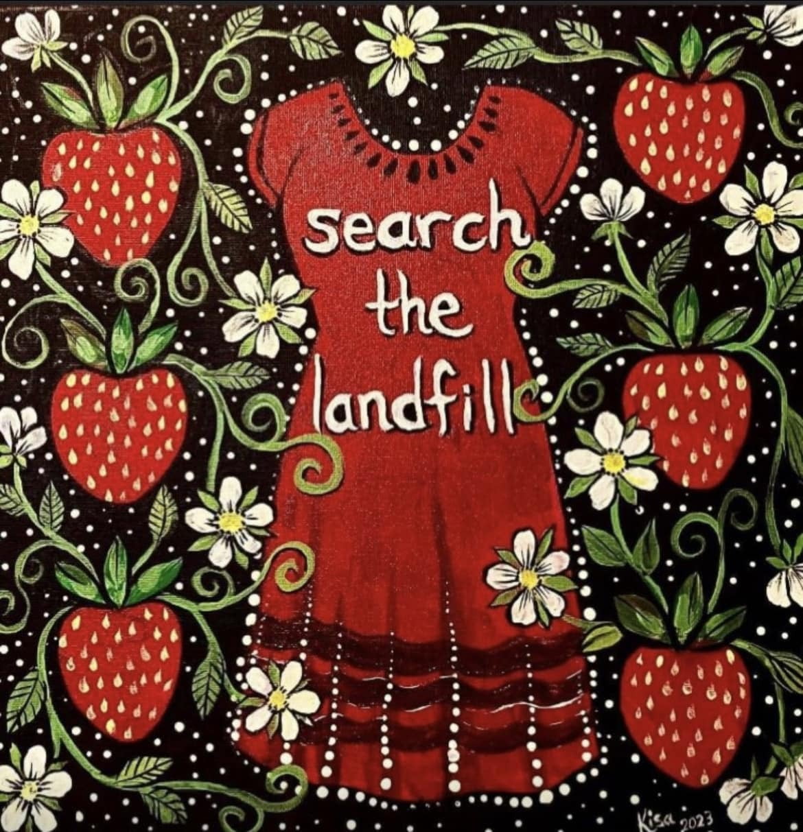#SearchTheLandfill (artwork by kisa.artist)